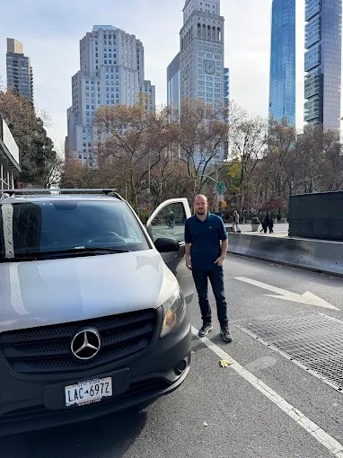 Power Electric NY service van on a job in Manhattan
